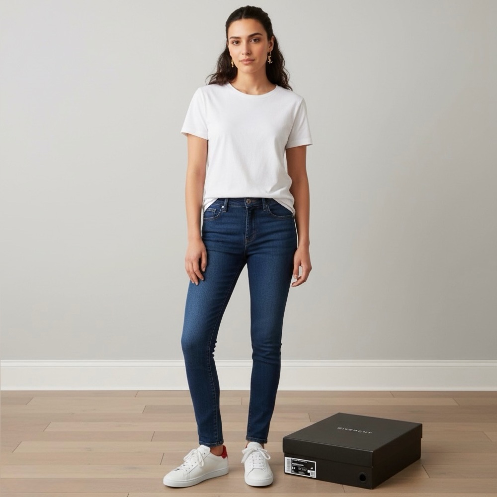 Givenchy White and Red Women's Sneakers. - Picture 9 of 9